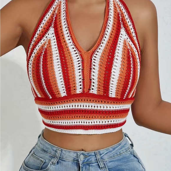 Tops - CROCHET KNIT TOP